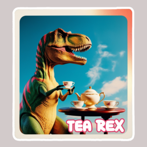 TEA REX STICKER